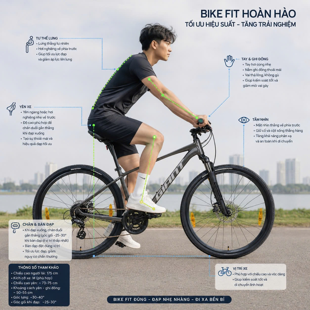 căn chỉnh xe đạp